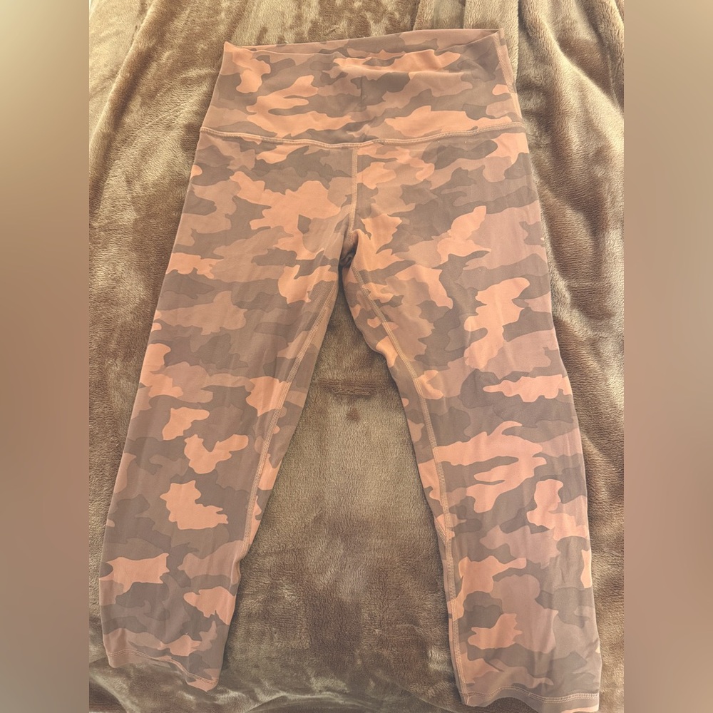 Lululemon pink camo align leggings